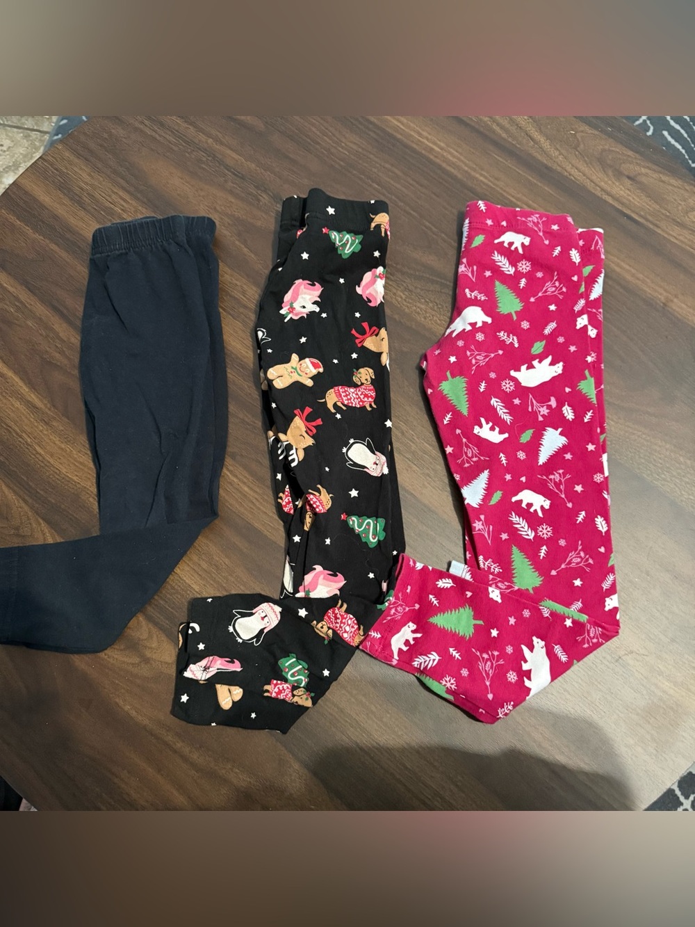 Girls Christmas leggings bundle